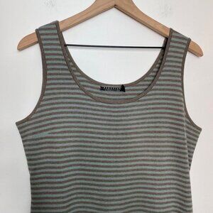 Peruvian Connection Maxi Dress Size Medium Brown Long Knit Pima Cotton‎